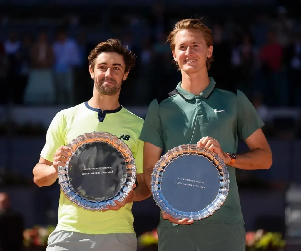 Sebastian Korda and Jordon Thompson Wins doubles at Madrid